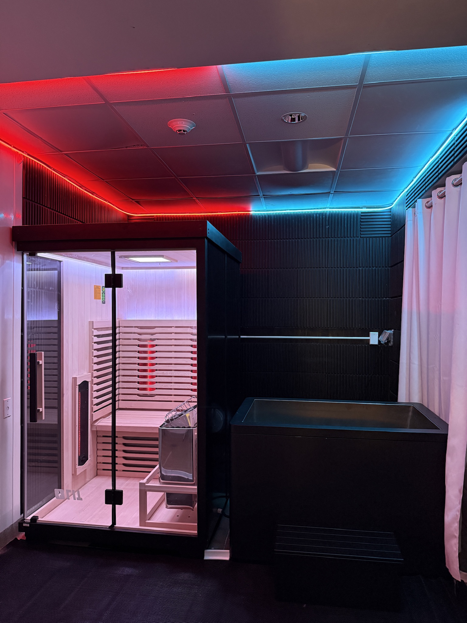 Infrared sauna at Float Boston