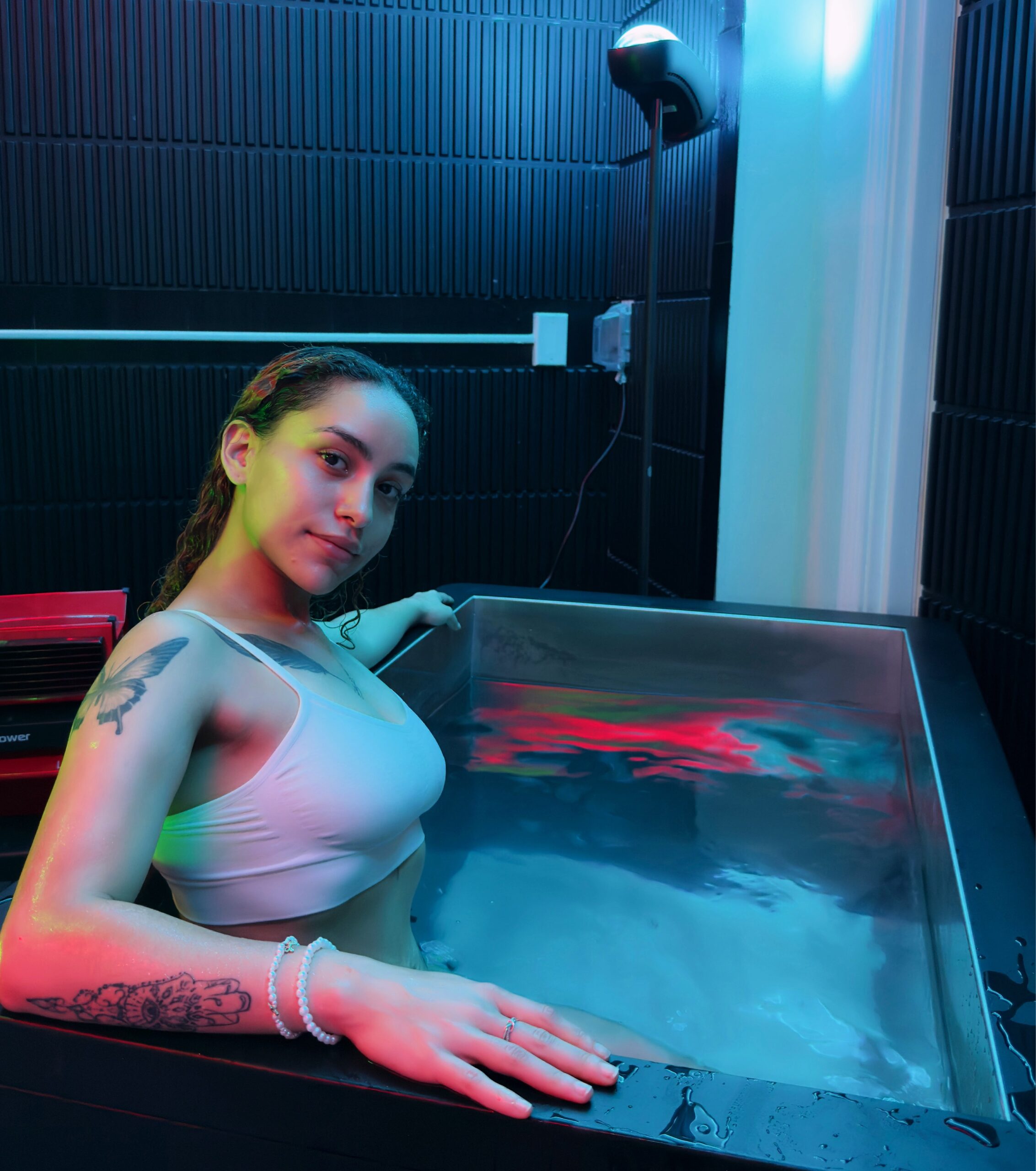 Infrared sauna at Float Boston